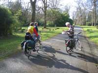 Reading the map in Mount Stuart gardens