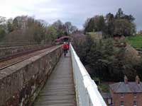 crossing Corby Rail Bridge