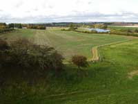 View from the motte at Wark near Cornhill