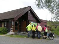 Absorbed in the electric bike at the visitor centre