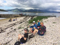 Picnic on the beach at Port Appin