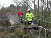 Crossing the Pipe Bridge