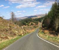 Rollercoaster road by Loch Awe