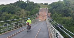 Newly opened Union (chain) Bridge