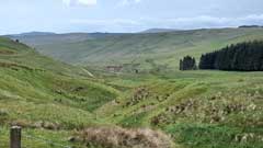 Watershed on Eskdalemuir-Ettrick road