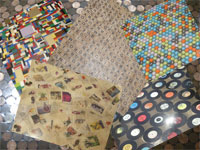 Mosaic loo floors at Ellon cafe