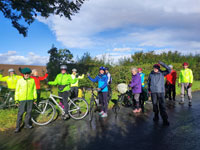 Group in sunshine